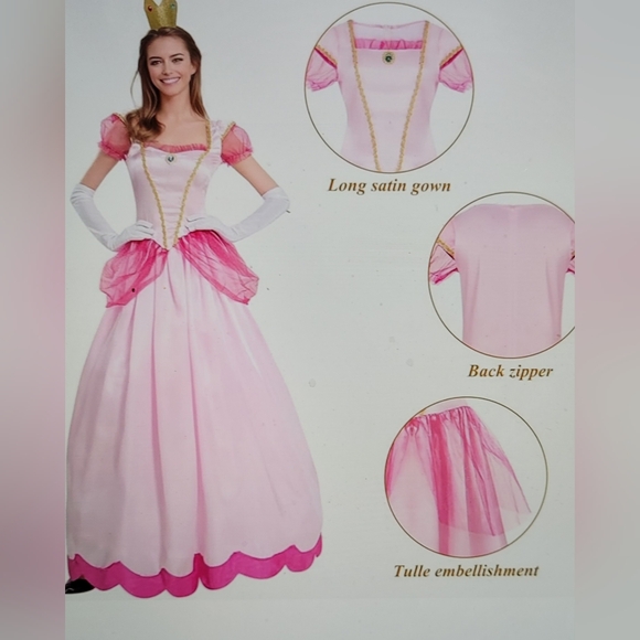 NWT WOMANS Queen for the day..Royalty Princess Costume Dress cosplay.holiday - Picture 5 of 8